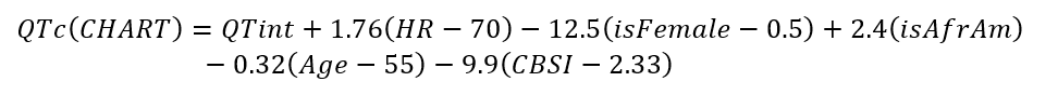 QTc formula